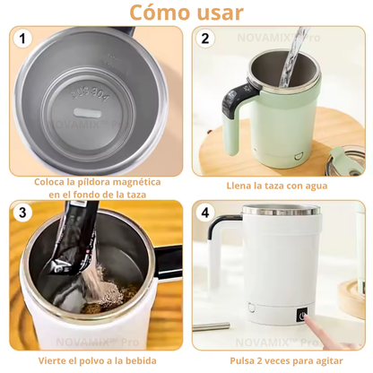 NOVAMIX™ Pro - Taza Térmica Inteligente de Agitación Magnética