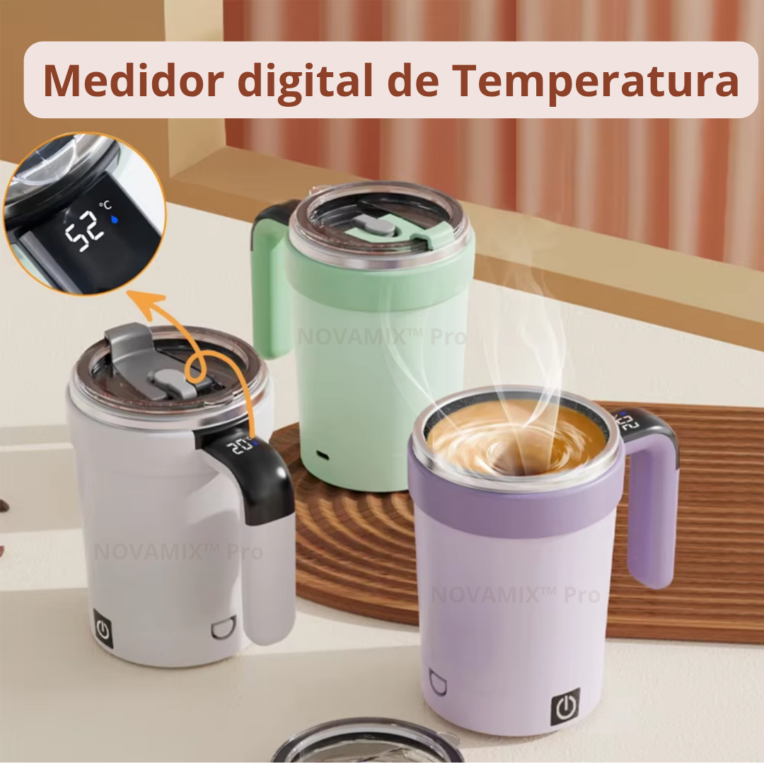 NOVAMIX™ Pro - Taza Térmica Inteligente de Agitación Magnética